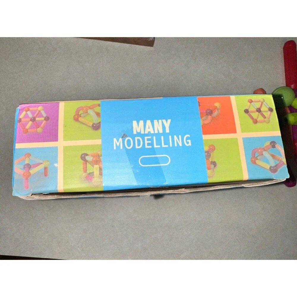 Magnetic Sticks 40 Pc STEM Montessori Learning Puzzle